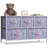 Sorbus Dresser with 5 Drawers with Steel Frame, Wood Tops, and Fabric Bins-1938998744