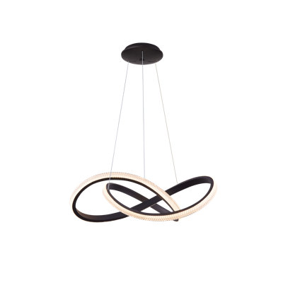 1 - Light LED Waggon Wheel Pendant