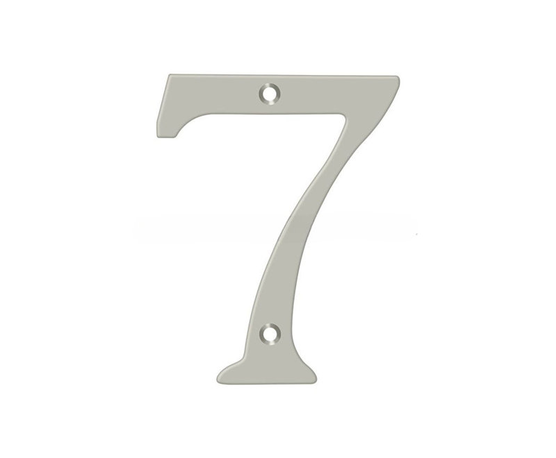 Chiffres de 4 po Deltana, Nickel brossé, 7