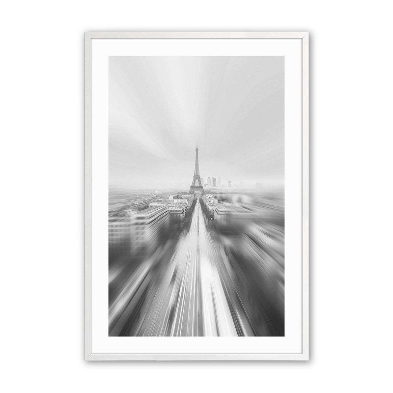 Flou parisien, Cadre photo simple blanc opaque, H 12 po x l 15 po