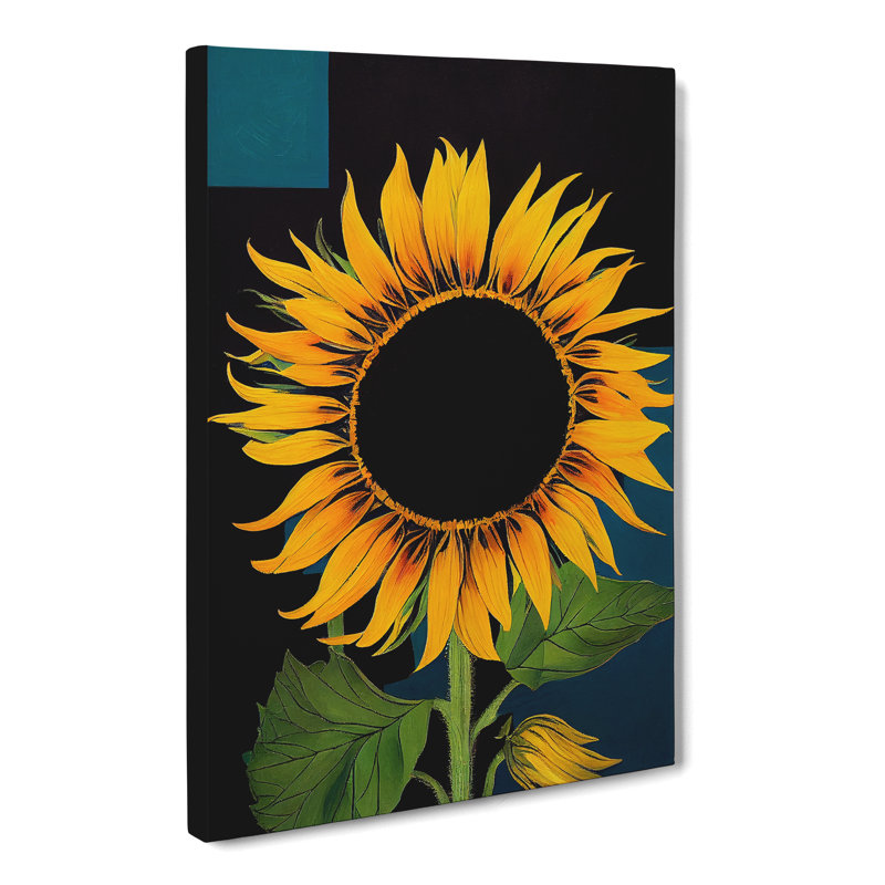 Tariffville Sunflower - Wrapped Canvas, 76cm H x 50cm W