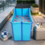 Baignoire pliante portable pour adultes et enfants, gain de place (pliée à 9,9 cm), siège antidérapant, capacité de 90 kg