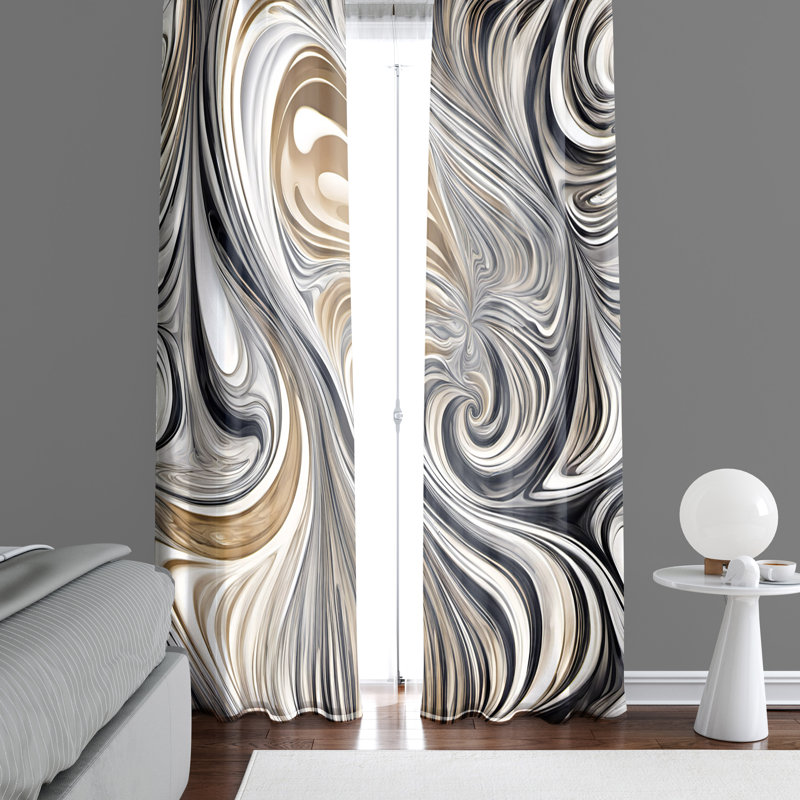 Semi Sheer Curtain Pair, 20" W x 82" L