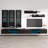 Ballina 126" Modern Floating Wall Mounted Entertainment Center with 16-Color LED Lighting, High Gloss Finish-982007029