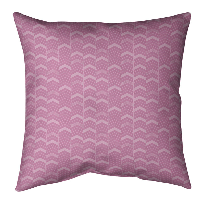 Coussin Rhonda, 20 po x 20 po, Rose, Faux lin