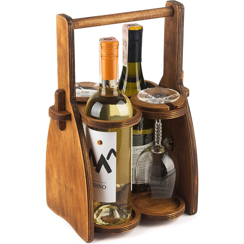 Porte-bière et organisateur de bureau - Porte-plateau en verre et support de rangement - Porte-boisson pour bouteilles de bière