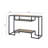 Idella Rustic Oak & Black Finish Sofa Table
