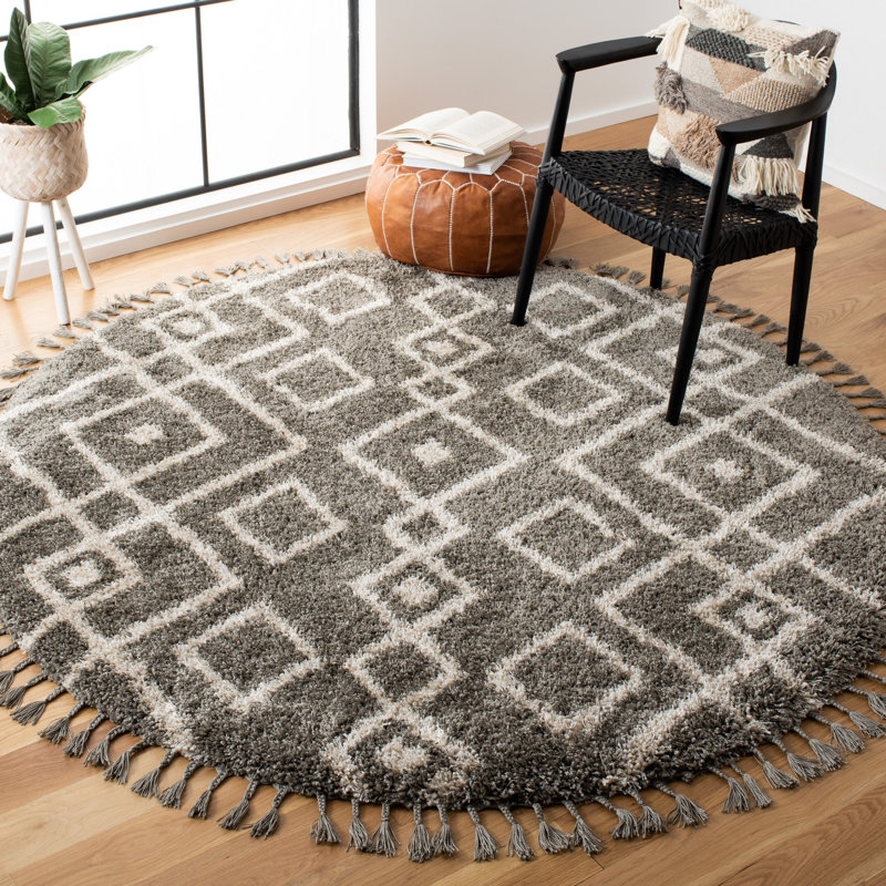 Tapis à motif géométrique Imraan Performance, Rectangulaire 3 pi x 5 pi