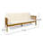3-Seater Outdoor Patio Sofa, Weather Resistant Patio Bench with Water Resistant Cushions