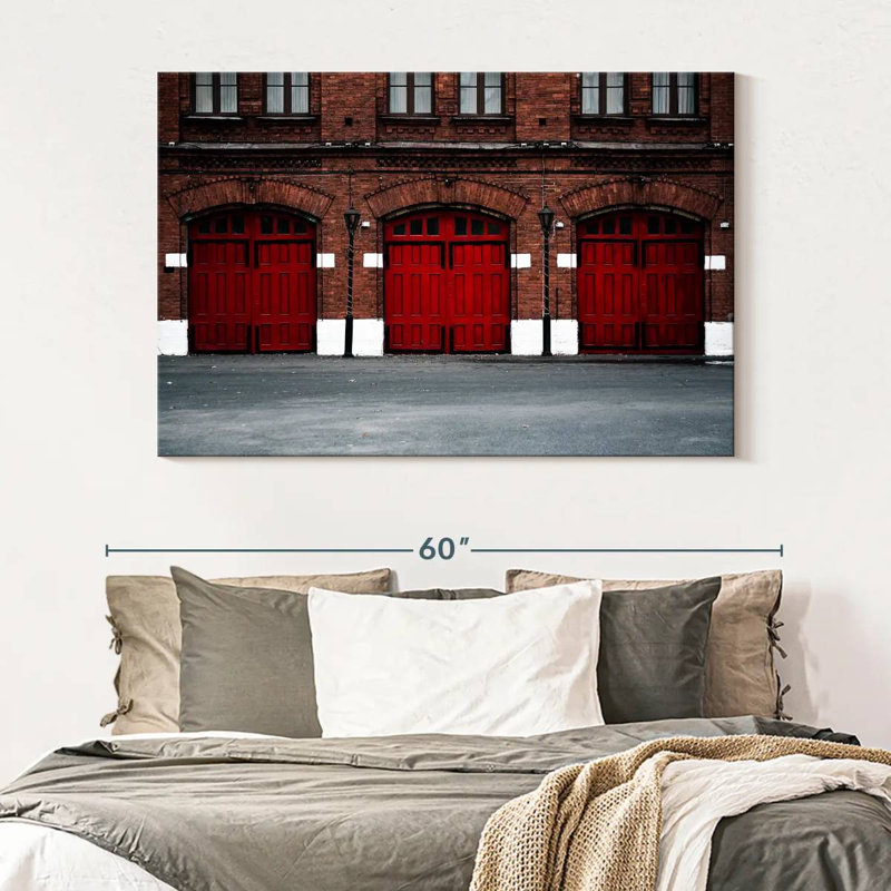 Fire Station, 34" H x 51" W