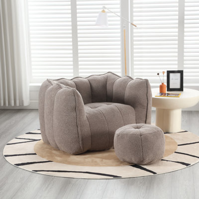 Fauteuil à billes souple avec mousse haute résilience pour le salon et la chambre à coucher