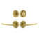 Viaggio Circolo Linen Texture Rosette Complete Entry Set with Brezza Lever
