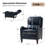 Neliyah 28.75" Wide Genuine Leather Recliner-105914582