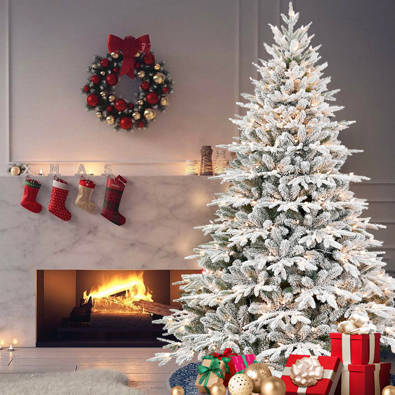 Arbre de Noël artificiel enneigé 4 pi, 4'