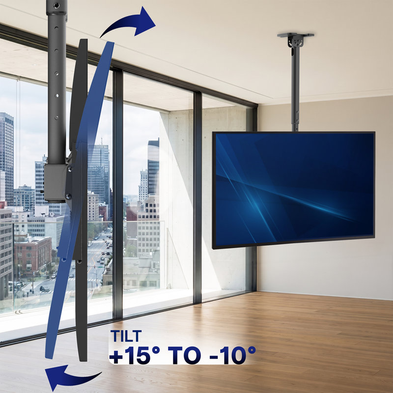 Support pour téléviseur à rallonge VIVO pour écrans de 50 à 100 pouces, poteau de 3 pieds
