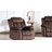 84" Manual Reclining Microsuede Sofa, 3-Seater Recliner Couch with Pull Tab for Living Room-223733311