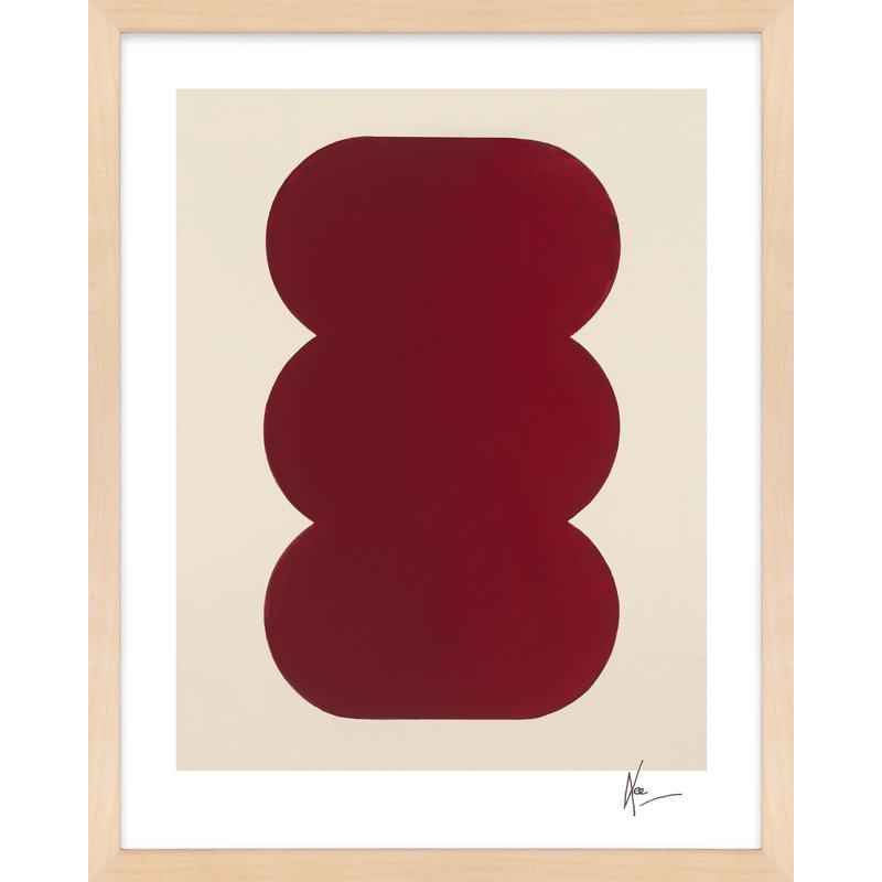 Keyhole 1 Painting by Lee Lessem, Maple Framed, 30" H x 24" W x 1.25" D