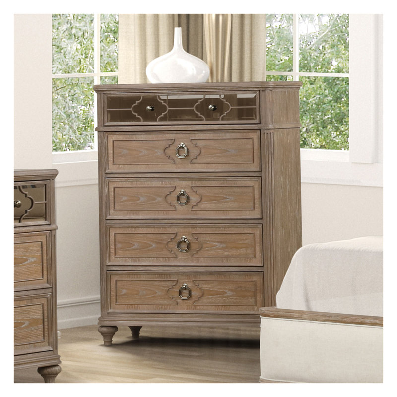 Commode à 5 tiroirs Rustic Oak