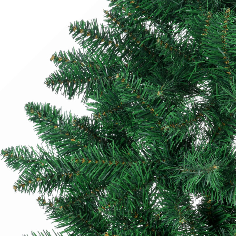 Arbre de Noël artificiel Ft demi avec branches, ouverture automatique, base en acier, 4.9'
