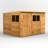 Powersheds 10 x 8ft Timber Overlap Pent Garden Shed