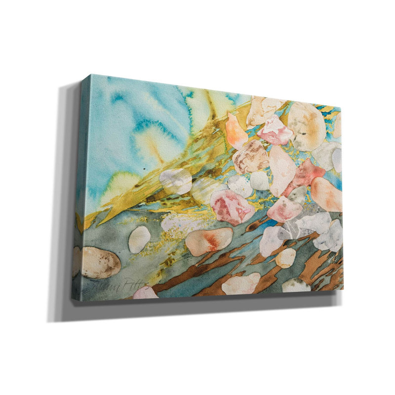 " Molos Beach 4 " by Sharon Pitts, 18" H x 26" W x 0.75" D