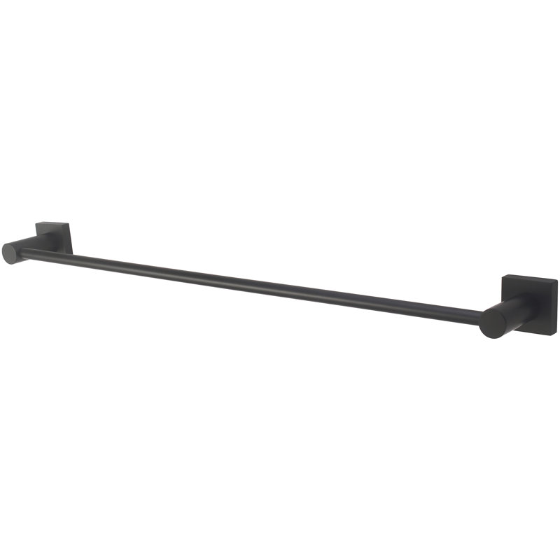Barre à serviettes murale 24 po, Noir mat