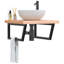 Brazzeal 60cm Solid Wood Bathroom Vanity Top-1218707985