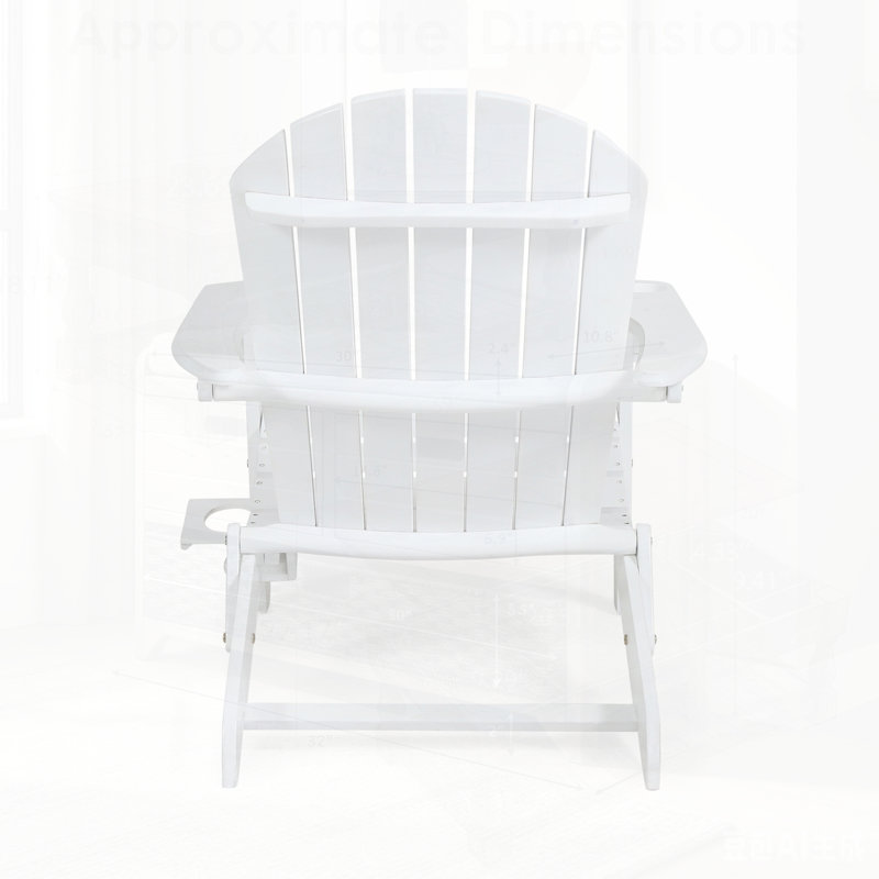 Chaise Adirondack de Bellwood avec un design ergonomique et une finition résistante aux intempéries pour une détente en plein air
