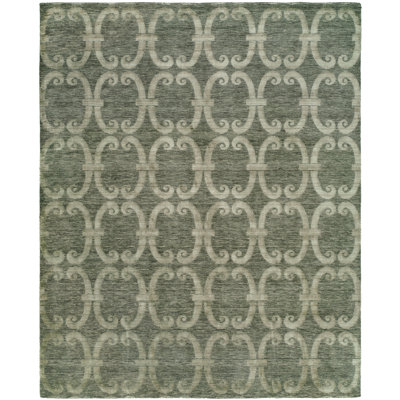 Geometric Area Rug in Gray