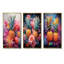 Ensemble de 3 décorations murales colorées, ananas, fantaisistes et tropiques-1666365847-1666365848