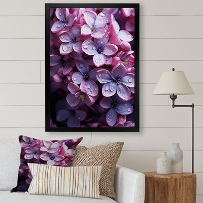 «Flowers Whispering Lilacs» sur impression sur toile