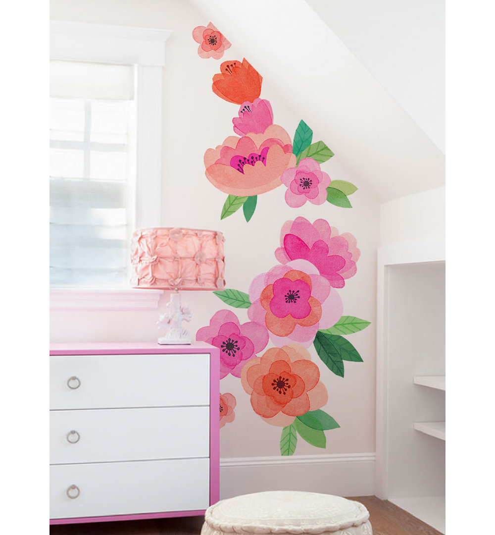 Kids Watercolor Flower Wall Decal Harriet Bee 