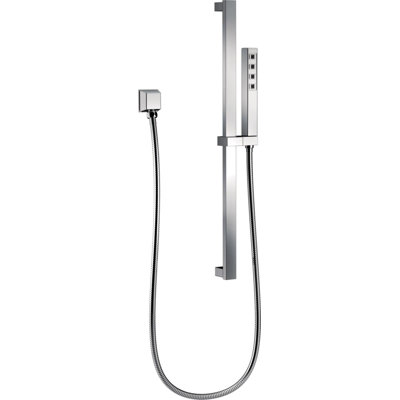H2Okinetic Hand Shower with Slide Bar,Single Spray Handheld Shower Head, Slide Bar Hand Shower
