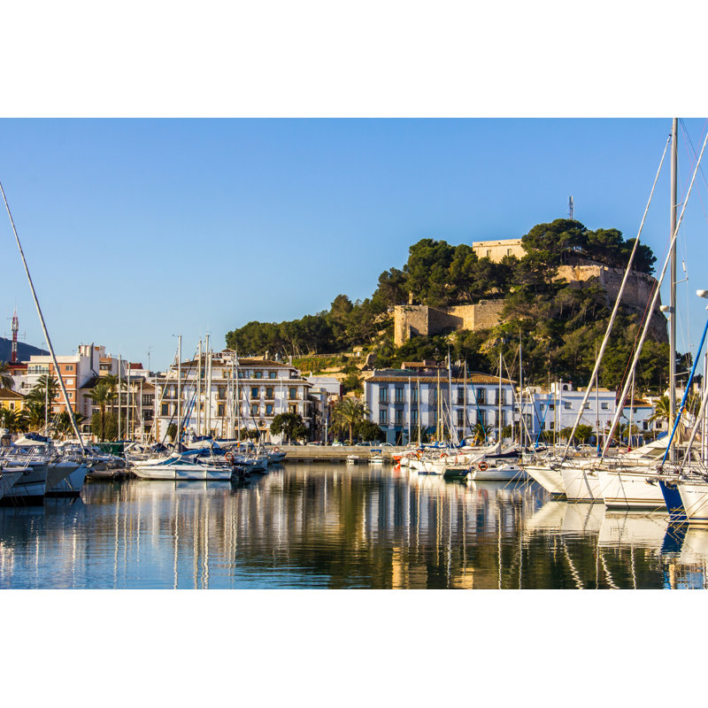 Denia Port Marina by MiniMoon Photo - Wrapped Canvas Print, 30cm H x 46cm W