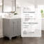 Meuble-lavabo en porcelaine l 28 po x P 22 po Yena-143581681