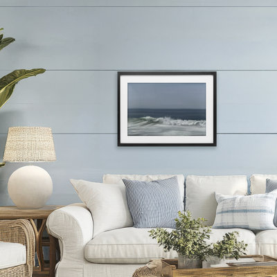 Hectic Beach Waves, reproduction encadrée sous verre, conception de Matthew Piotrowicz