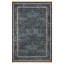 Tapis botanique bleu minuit