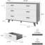 Commode 6 tiroirs Khory