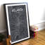 Atlanta City Map - No Frame Print-739270691