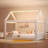 Upholstered House Daybed With LED Lights-1779191768