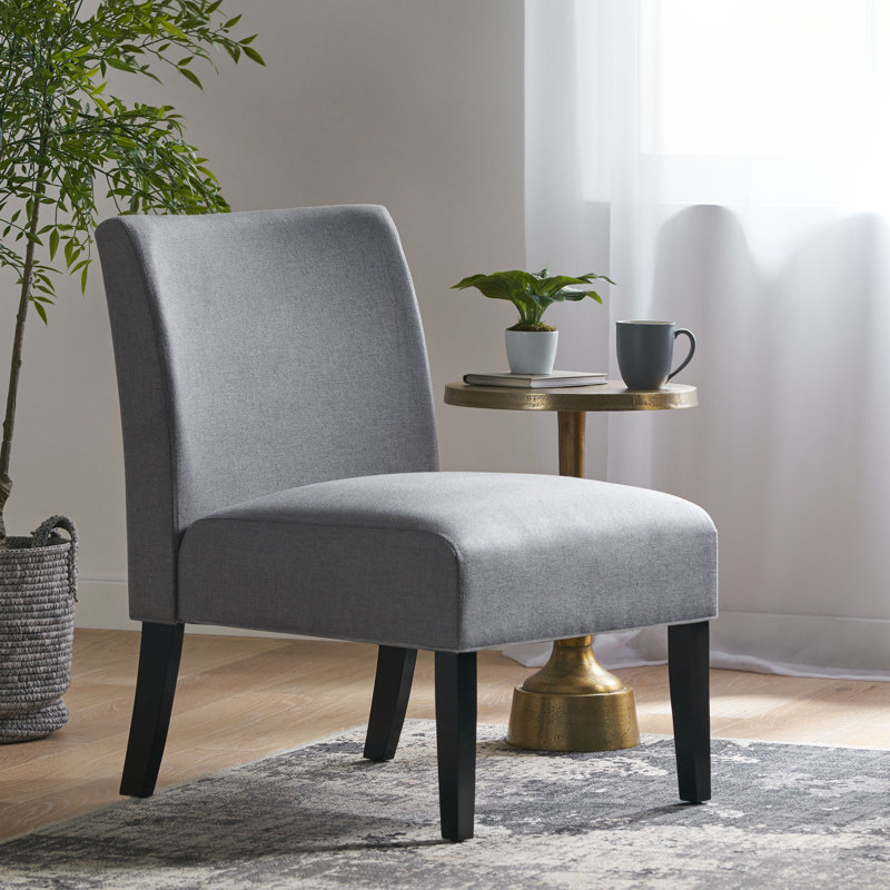Chaise d'appoint moderne pour le salon, Gris