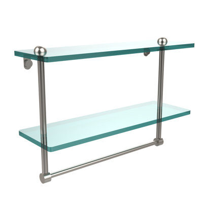 Gober 2 Piece Metal Tiered Shelf with Towel Bar