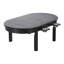 Table de jeu ovale moderne en bois massif de 130 cm (51 pouces) pour casse-têtes, idéale pour une salle de jeux ou un atelier de loisirs créatifs.-135777809
