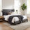 Boyd Sleep Florence Faux Leather Platform Bed | Adjustable Headboard | Luxury Low-Profile Design | 700 lb Capacity