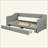 Upholstered Daybed with Two Drawers