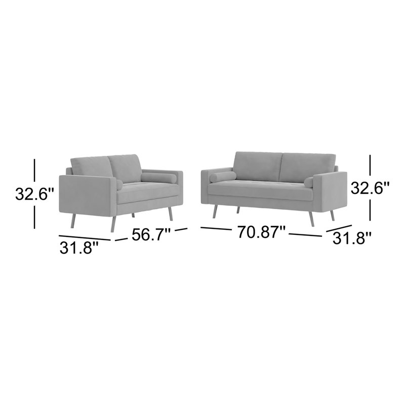 Esteban 2 - Piece Living Room Set, Beige 