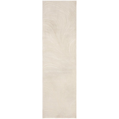 Central Park West Power Loom Polyester Abstract Area Rug in Ivory/Cream