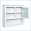 Pharmacie murale 32 x 28 avec 4 tablettes réglables - Blanc-129599157