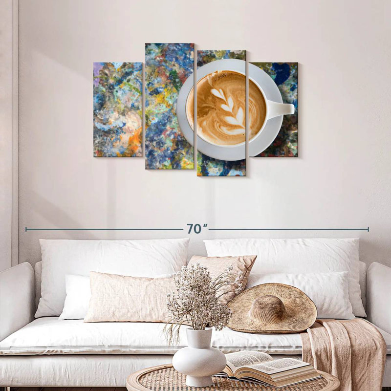 Yarlin Creative Latte Coffee, 27" H x 43" W