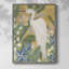 Floral Aigrette I, reproduction encadrée - bois massif-2051649056